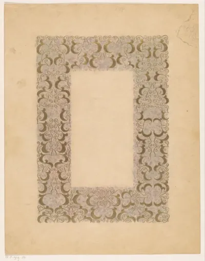Ornamentrand met plantmotieven