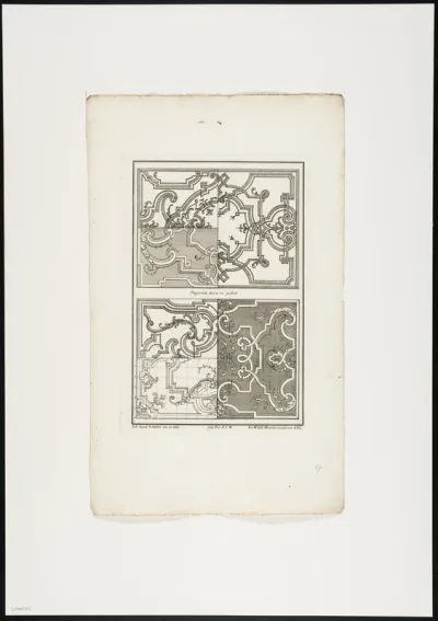 Ornaments for a bed in wrought iron (2)