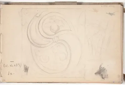 Ornamentti. Todennäköisesti 1897 Italian-matkalta