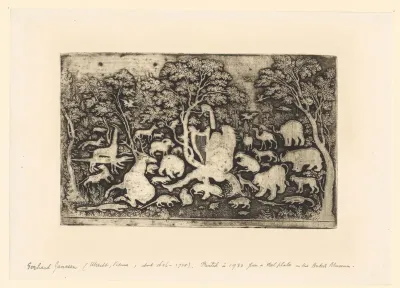 Orpheus betovert de natuur met zijn lier