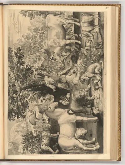 Orpheus zähmt die Tiere