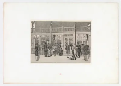 Ort (Place) from Ein Handschuh (A Glove). Cyclus von zehn Compositionen radirt. Rad. Opus VI, Plate I. First edition