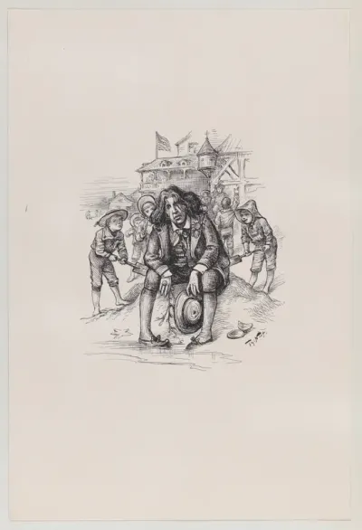 Oscar at the Sea-Shore (published in "Harper's Bazar," August 26, 1882)