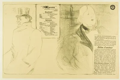 Oscar Wilde and Romain Coolus—Program for Raphaël and Salomé