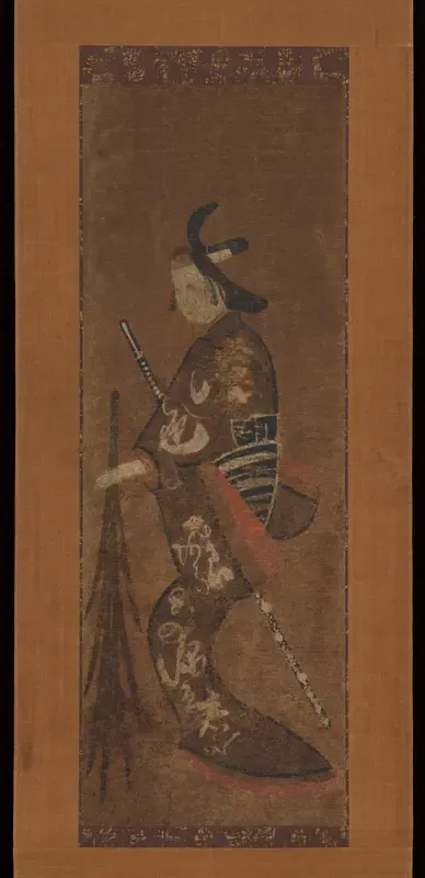 Ōtsu-e of a Youth Holding Irises (Yarō)