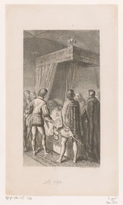 Otto II van Beieren op zijn sterfbed