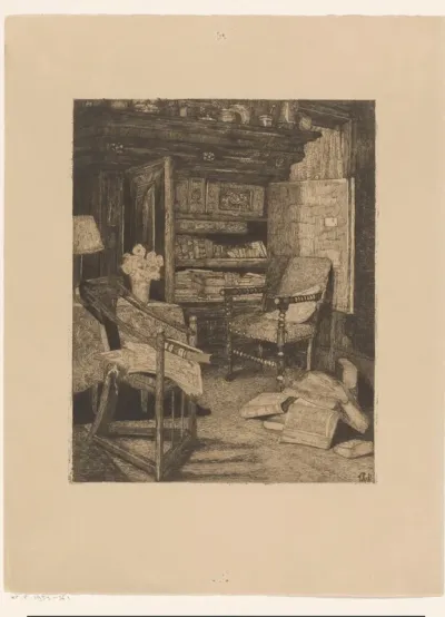 Oud-Hollandse kast met boeken