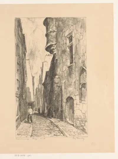 Oud straatje in Parijs