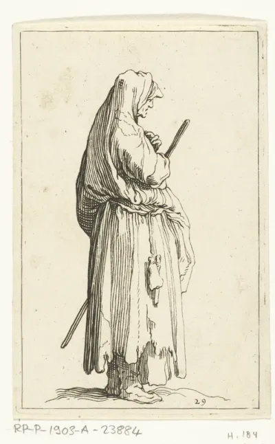 Oude boerin