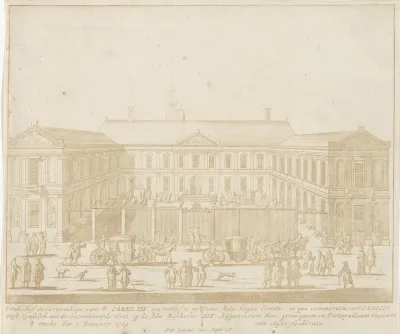 Oude Hof in Den Haag als verblijfplaats van keizer Karel VI, 1704