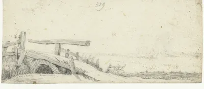 Oude houten brug