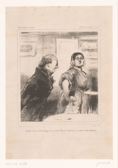 Oude man en vrouw aan de ontbijttafel