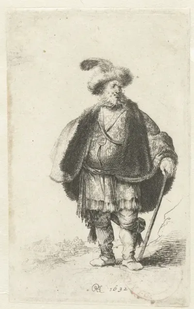 Oude man in Perzische kleding