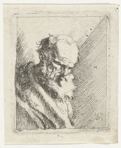 Oude man met baard