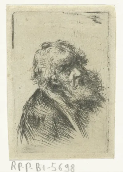 Oude man met baard