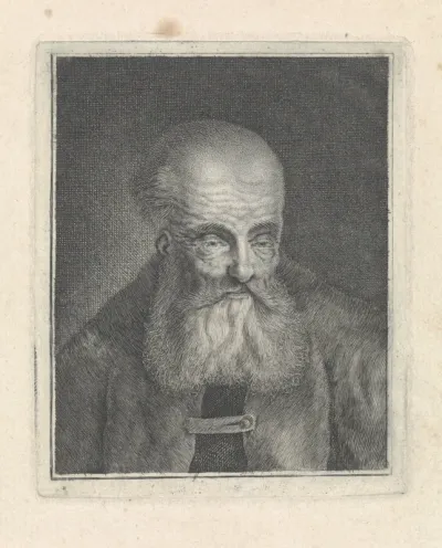 Oude man met baard