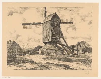 Oude molen bij Ede