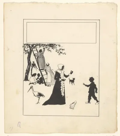 Oude vrouw houdt een pruim in haar hand