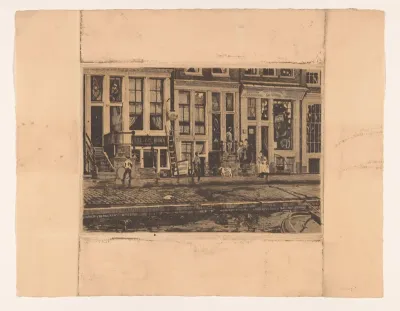 Oude Waal met de wasinrichting van de gezusters Veltkamp