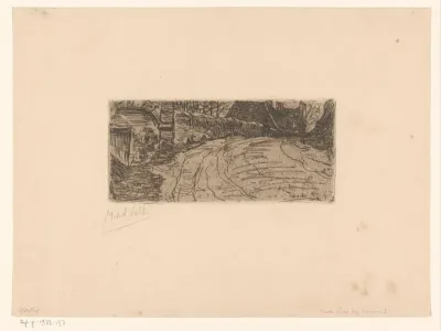 Oude weg bij Auvers