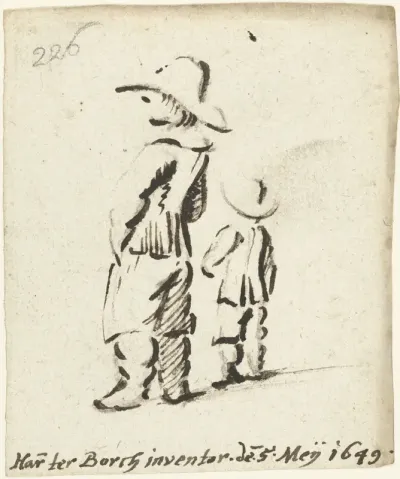 Oudere jongen staand naast jongere jongen