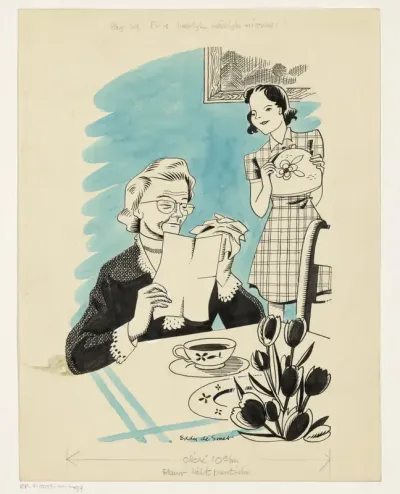Oudere vrouw leest een brief