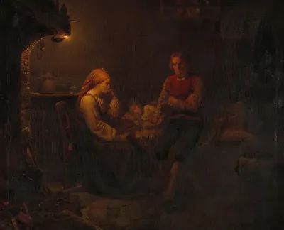 Ouders bij het ziekbed van hun kind