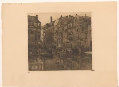 Oudezijds Voorburgwal en de Oudezijds Kolk in Amsterdam