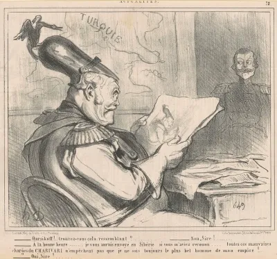 "-Ouriskoff!..trouvez-vous cela ressemblant?" from Actualities