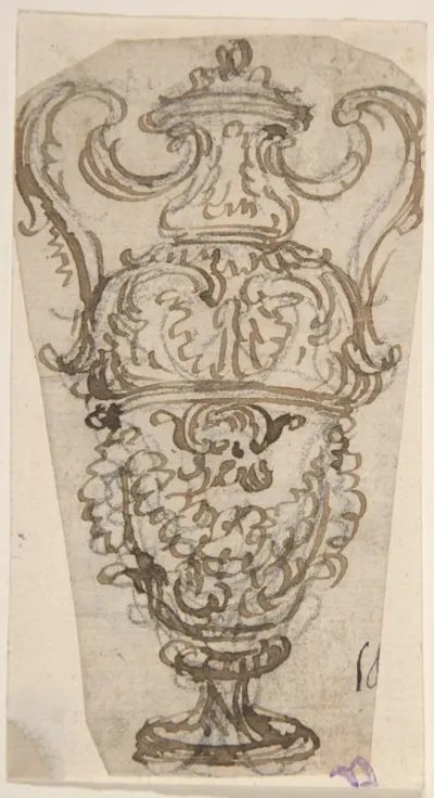 Outline of Design for a Two-Handled Vase