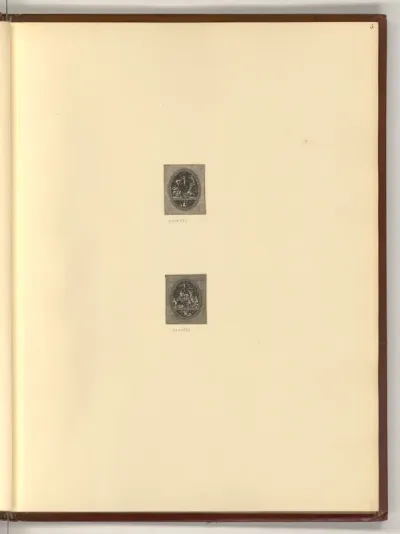 Ovale Vignetten mit Putti