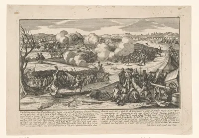 Overgave van Generaal Burgoyne aan Generaal Gates op 17 oktober 1777