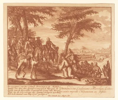 Overgave van Sicilië door de Spanjaarden aan de Fransen, mei 1720
