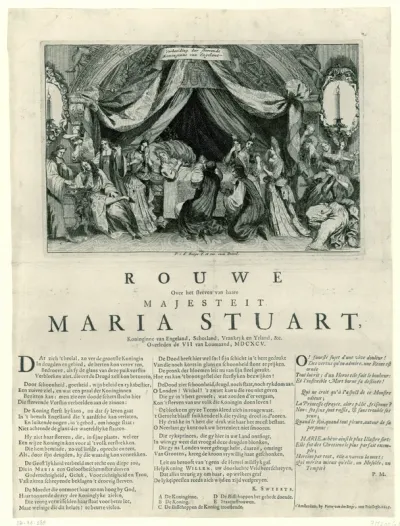 Overlijden van koningin Maria, de echtgenote van Willem III, 1695