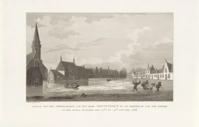 Overstroming te Kruiningen, 1808