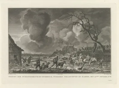 Overstroming tussen Vollenhove en Kampen, 1776