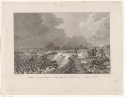 Overstroming van de Linge bij Kedichem, 1809