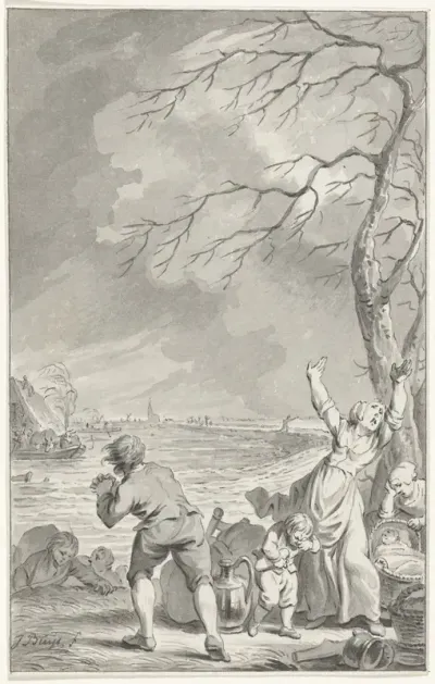 Overstroming van de Rijndijk in Gelderland, 1770