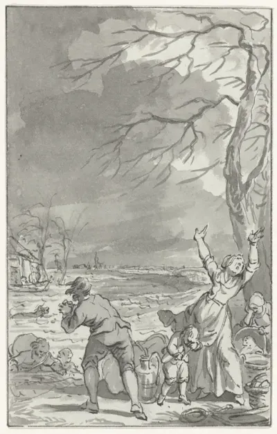 Overstroming van de Rijndijk in Gelderland, 1770