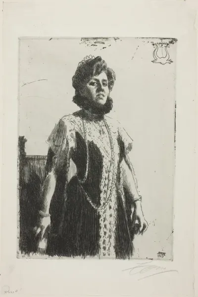 Oxenstierna (Mrs. Aurore Klintberg, née Oxenstierna, Whole Length)