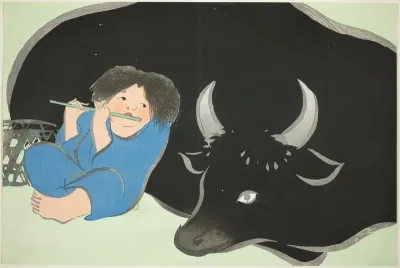 Oxherd Flutist, from the series "Worlds of Things (Momoyogusa)"