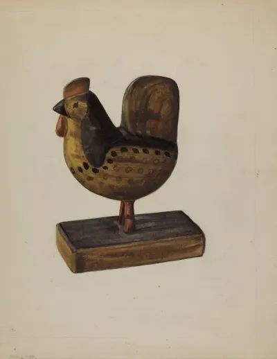 Pa. German Toy Rooster