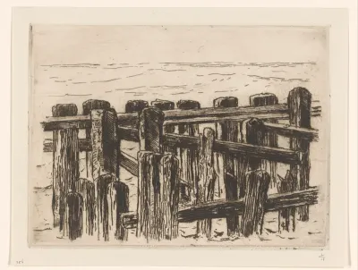 Paalwerk aan zee