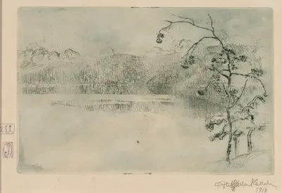 Paanajärvi Lake in Fog