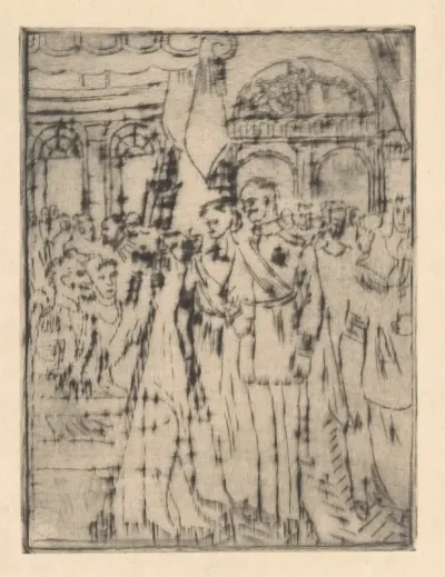 Paar voor het huwelijk in de kerk