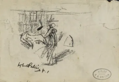 Paard en figuren bij het Koninklijk Paleis te Amsterdam