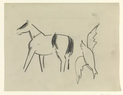 Paard en vogel