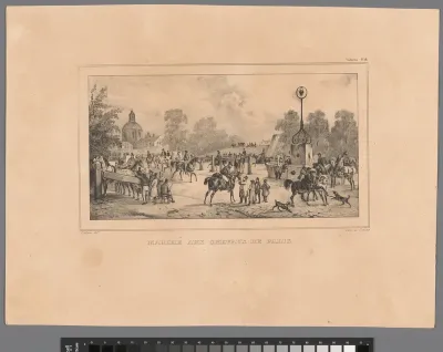 Paardenmarkt in Parijs