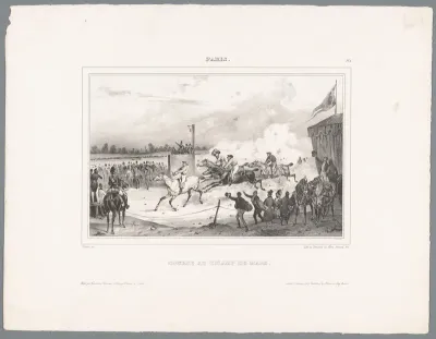Paardenrennen op de Champs-de-Mars