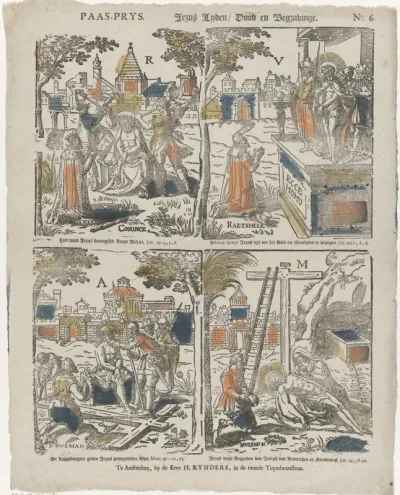 Paas-prys / Jezus lyden / dood en begravinge
